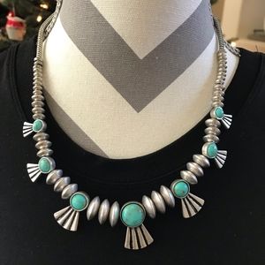 Lucky Brand Turquoise Collar Necklace